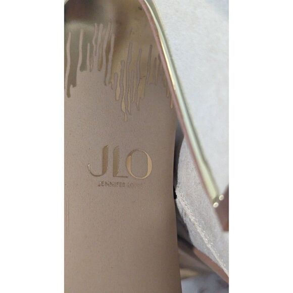 JLO Jennifer Lopez Gorgina Size 8.5M Tapioca Pointed Toe Side Zip Ankle Booties - Picture 10 of 14